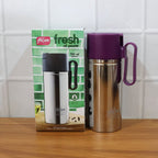 Close-up image of oil pourer spout designed to prevent drips and spills