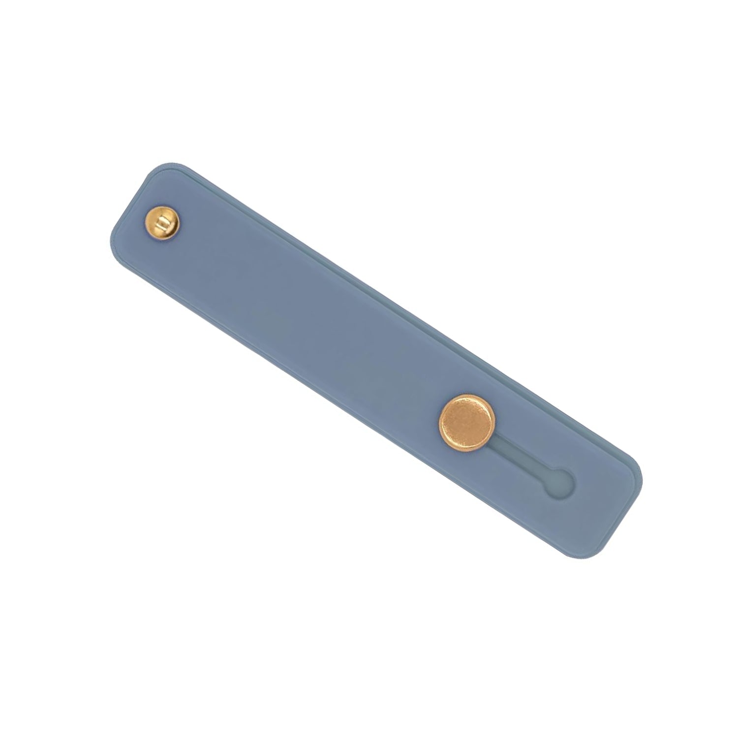 Smartphone propped up hands-free using the versatile silicone phone finger holder as a kickstand.