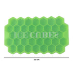 Honeycomb pattern ice cube tray in flexible silicone material