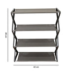 Easy-to-clean durable shoe rack for boots and sneakers