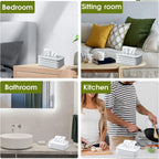 Portable silicone tissue box ideal for car and bedroom use.