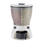 Modern kitchen counter featuring the 4-in-1 rice and grain dispenser.