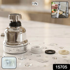chrome finish kitchen faucet aerator for easy installation and durability