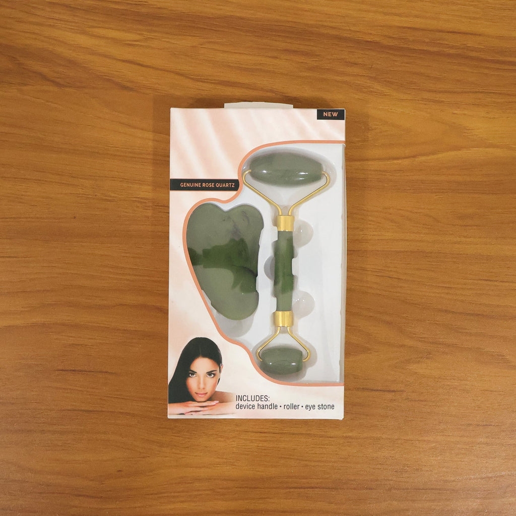 Holistic wellness jade massage tool for relaxing face massage