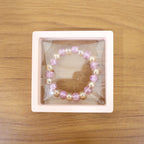 Stylish dual-tone crystal beaded stretch bracelet perfect for gifting