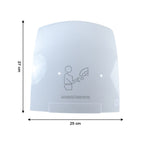 Commercial wall mounted sensor hand dryer