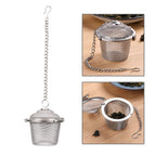 Effective stainless steel filter for brewing tea without any unwanted residue.