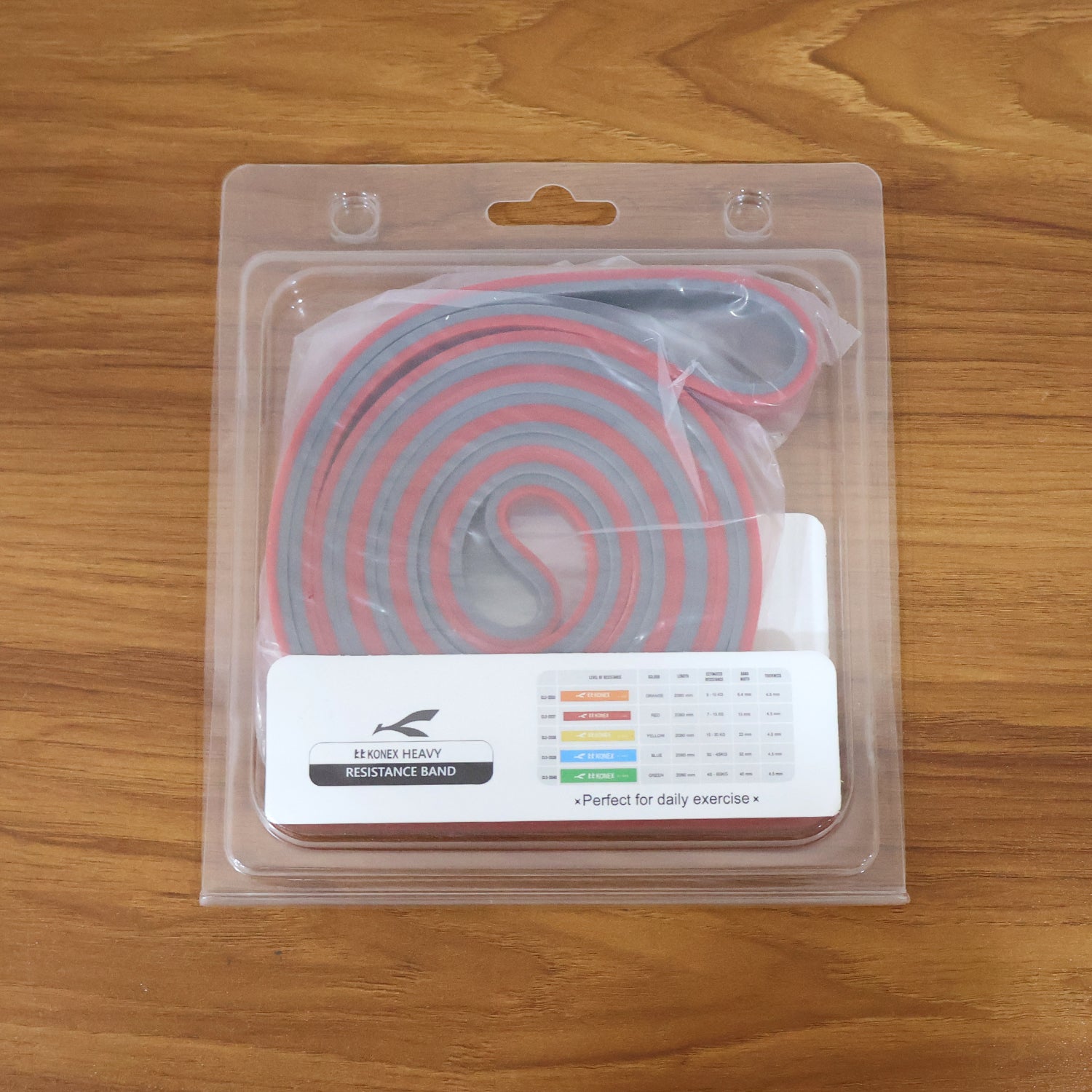 Close-up view of resistance band for strength training and rehab