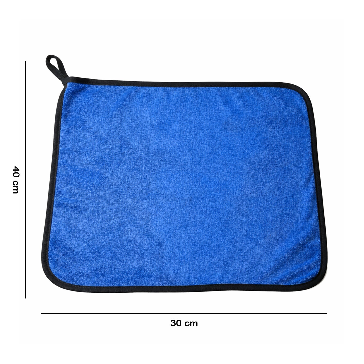 Comparison shot of microfiber cleaning cloth next to other cleaning towels