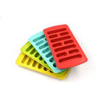 Top view of empty ice trays before filling