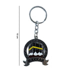 Islamic souvenir keychain with Makkah artwork