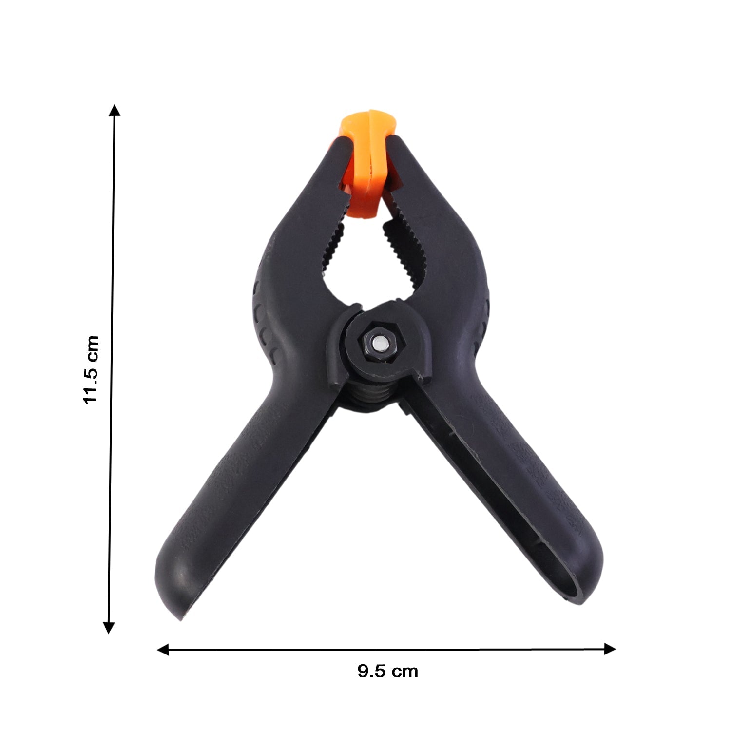 Heavy duty spring clamp angled view showing durable construction