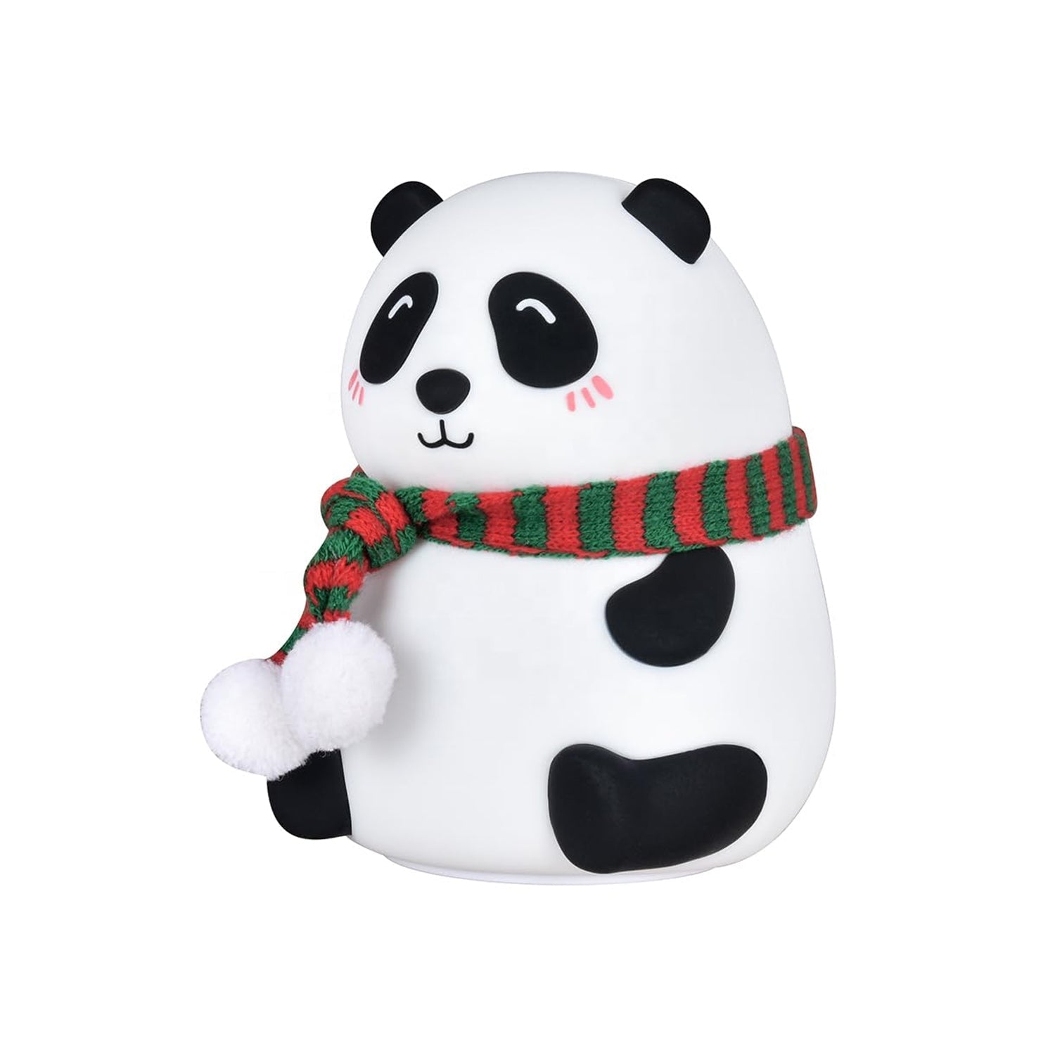 Close-up of the touch-sensitive base of the 7-color panda night light.