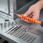 Flexible extension shaft for drill tool kit