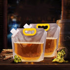 Airtight refrigerator storage bag filled with fresh grains