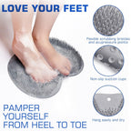 Silicone bath foot scrubber mat used for foot massage