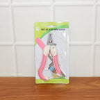 Attractive pink and white pet nail clipper and file grooming kit