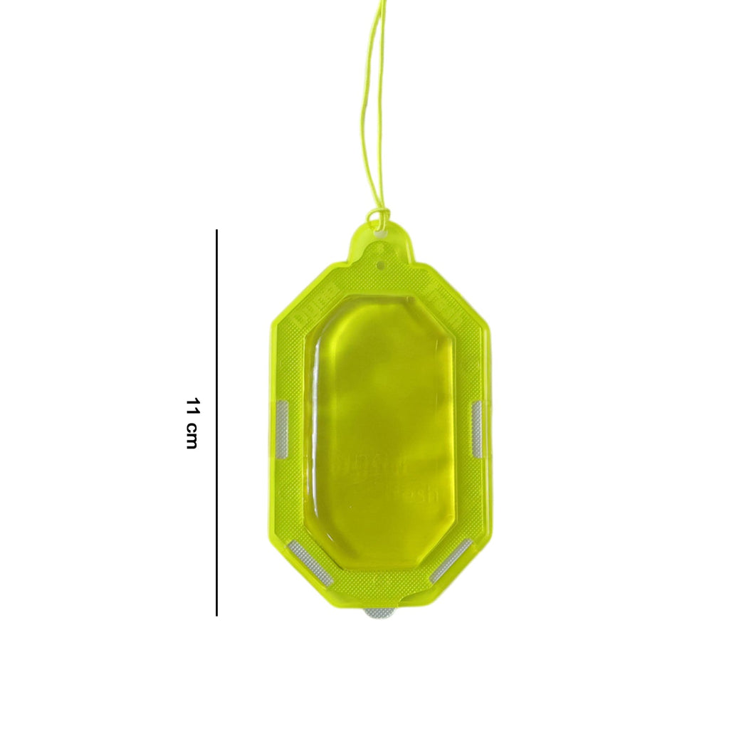 Back of citrus gel air freshener packaging with details