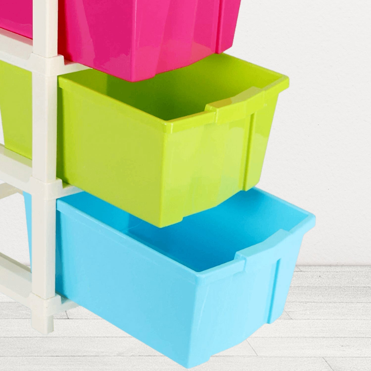 Side view of the versatile modular drawer organizer, demonstrating its compact design.