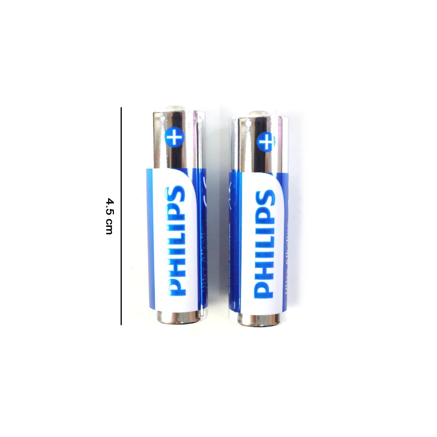 Close-up of alkaline AAA batteries
