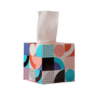 Tissues cube box with easy top opening for quick tissue dispensing
