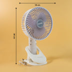 USB fan front view highlighting durable plastic construction