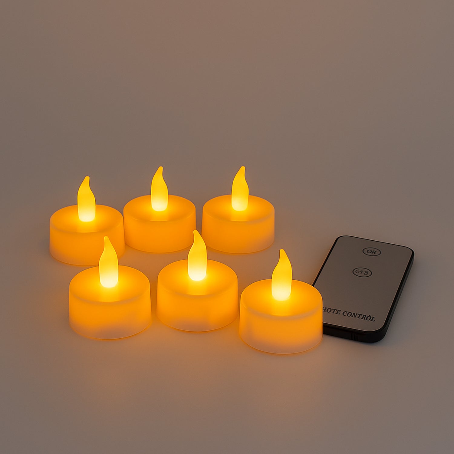 Individual LED flameless candle light emitting realistic flicker