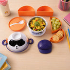 Cool design plastic lunch box with leak resistance