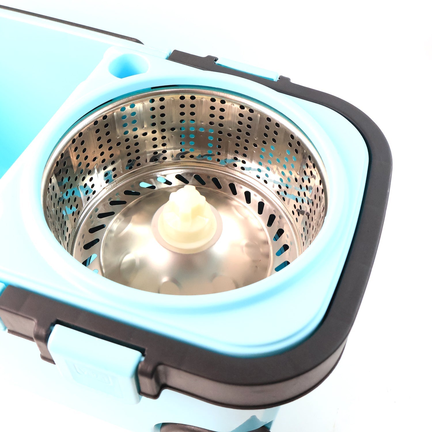 360° Spin Mop heavy-duty bucket with wheels and adjustable handle
