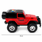 Close-up of rugged jeep wheels suitable for indoor and outdoor play