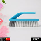 Durable Pro Clean laundry brush with semi-hard bristles removing stains.