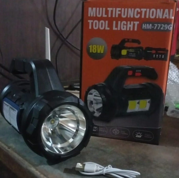 Various tools and accessories included in the SOS Light with Toolbox for emergencies.