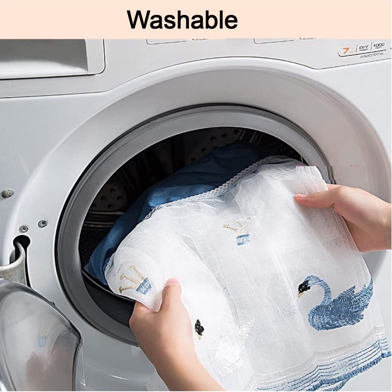 AC dust cover in use, preventing dust and debris during air conditioner cleaning.