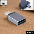 Close-up of the compact Type-C OTG Adapter, highlighting its durable connector.