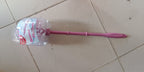 Durable plastic toilet cleaner brush for daily bathroom hygiene.