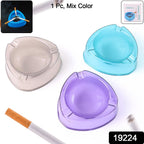 Clear plastic ashtray from Oblivion for indoor and outdoor use