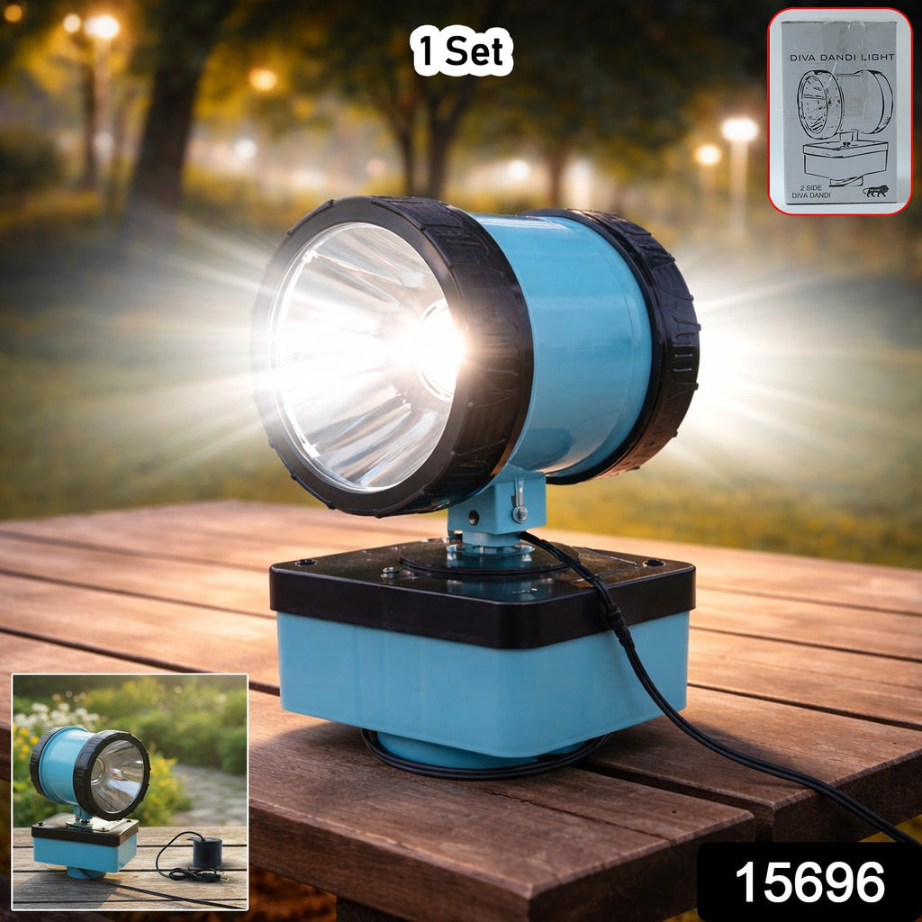Durable outdoor floodlight with stand for garden and security lighting