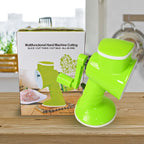 Compact Quickslice vegetable chopper made from BPA-free plastic and stainless steel.