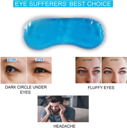 Detail of the removable cooling gel pack within the Ice Pack Eye Mask.
