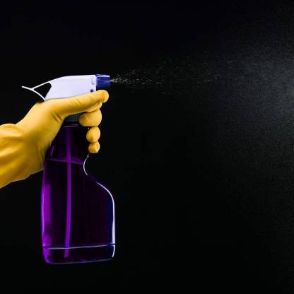 Full view of the plastic replacement Trigger Sprayer Nozzle and flexible pipe.