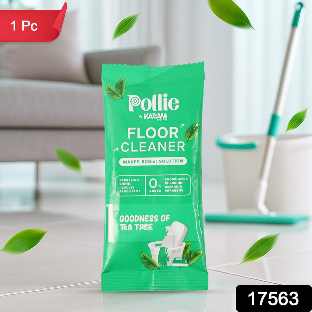 Ready-to-use floor cleaning solution made from concentrated tea tree cleaner sachet