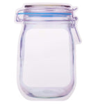 Front view of the 1000ml reusable food storage bag, showcasing its self-standing design.