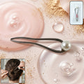 Elegant pearl hair pin clip on white background