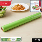Vegetables wrapped with biodegradable cling film from a 30-metre kitchen roll