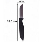 Close-up of sharp stainless steel blades in the 12-piece set