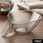 Strainer basket with SKU label in a kitchen setting