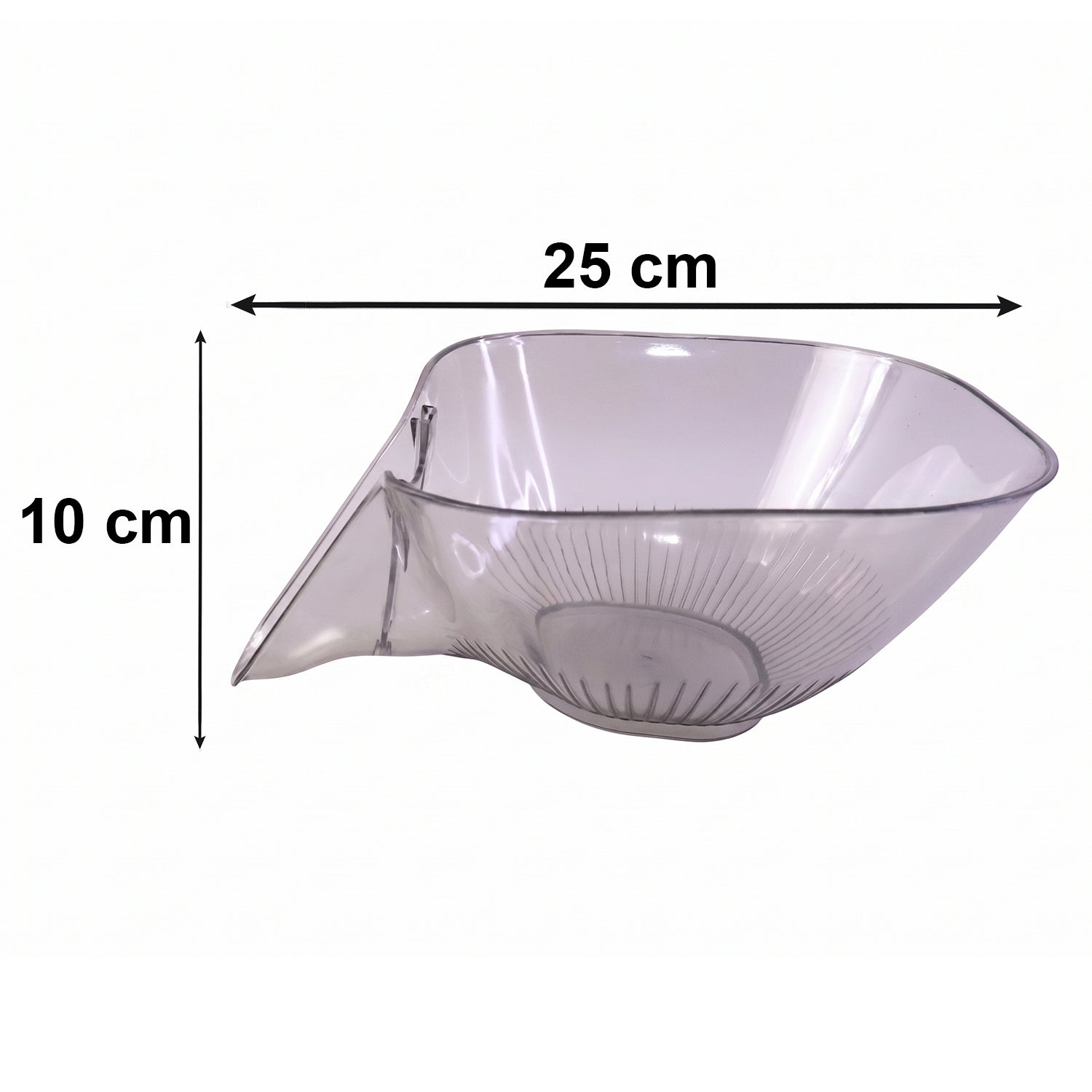 Basket draining water efficiently in a kitchen sink