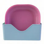 Party serving plate set with divided sections for snacks
