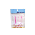Multi-angle view of floss picks highlighting their effective design.
