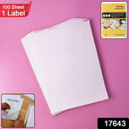 Full A4 sheet self-adhesive labels with printed barcodes for tracking